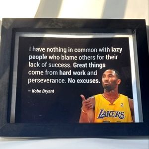KOBE BRYANT WALL QUOTE FOTO